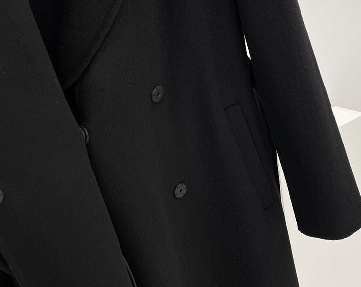 韓国ファッション SELCA-アシメウールロングコート-2023aw-ou46-07