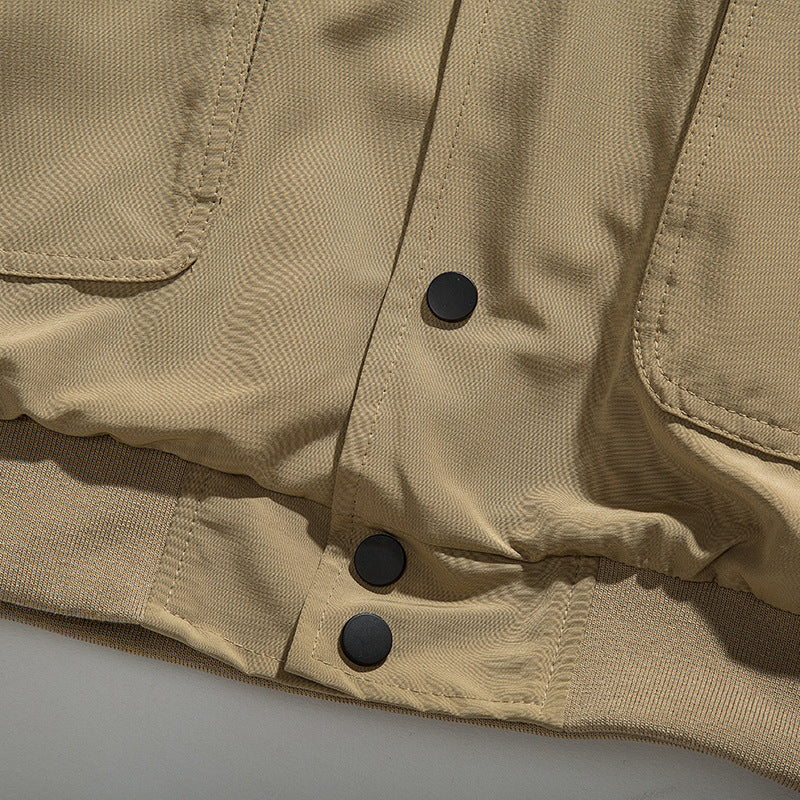 韓国ファッション SELCA-Different material hoodie blouson-mselca2024ss-026-011