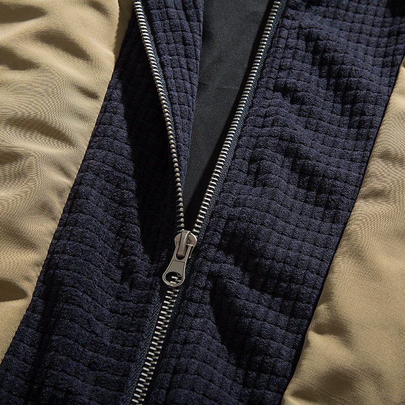 韓国ファッション SELCA-Different material hoodie blouson-mselca2024ss-026-06