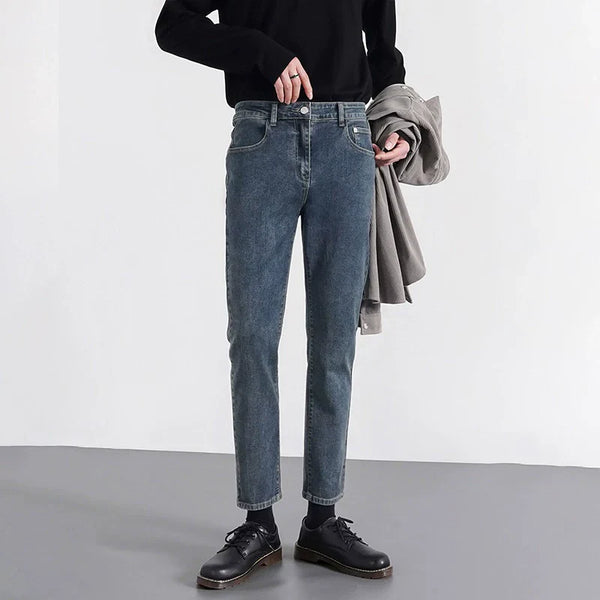 韓国ファッション SELCA-straight denim pants-2024ss-pt04-01