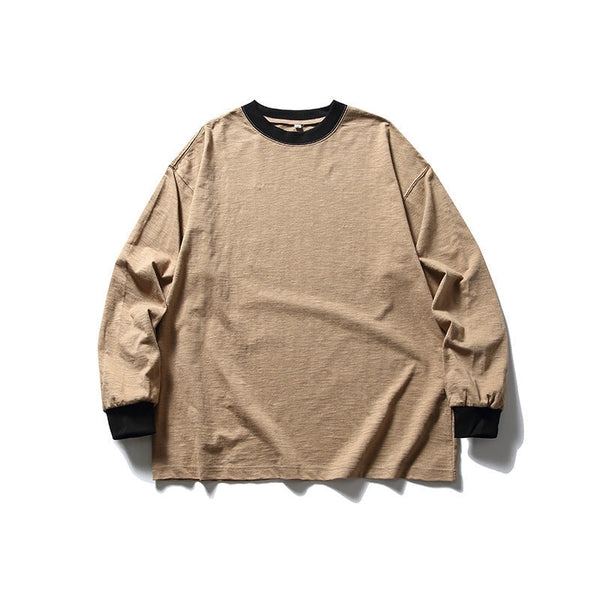 韓国ファッション SELCA-Bicolor song sleeve cut and sew-mselca2024ss-011-01