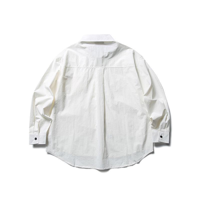 韓国ファッション SELCA-design pocket casual shirt-forn3-23qiu-xin-zuo-chun-se-da-poketutojiao-jin-chang-xiu-siyaturi-ben-xi-retorodezaingan-katupurusiyatu-02