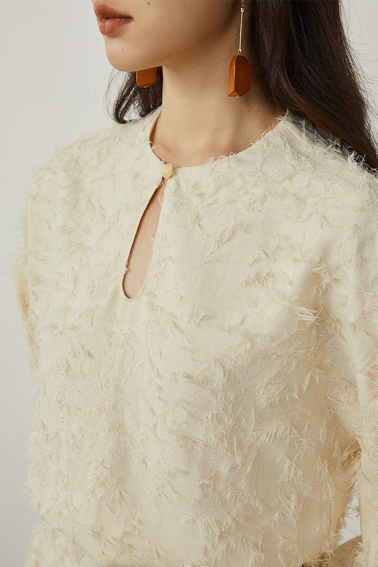 韓国ファッション SELCA-フェザーセットアップドレス-2024ss-0056-012