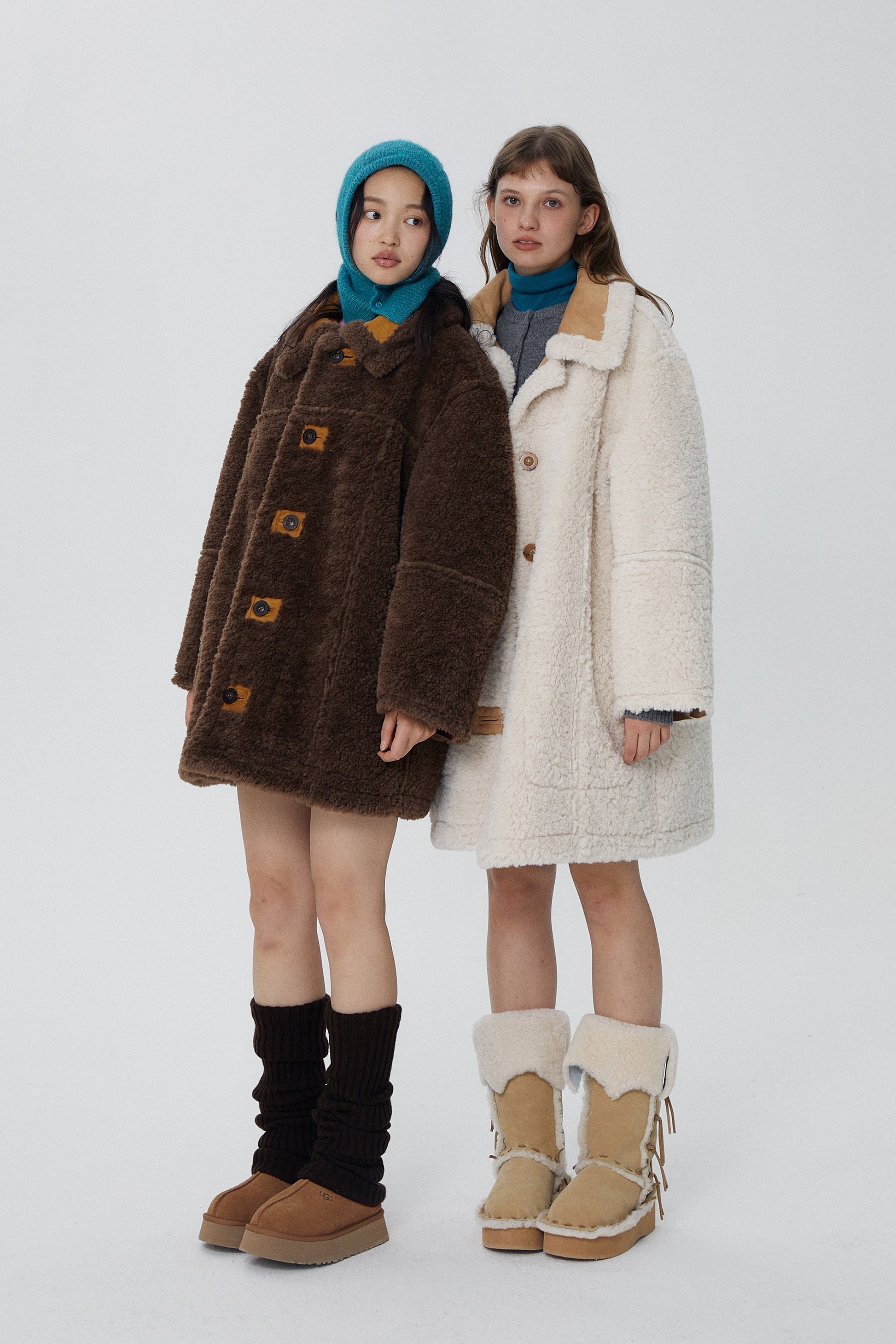 韓国ファッション SELCA-リバーシブルロングボアコート-2023aw-ou52-026