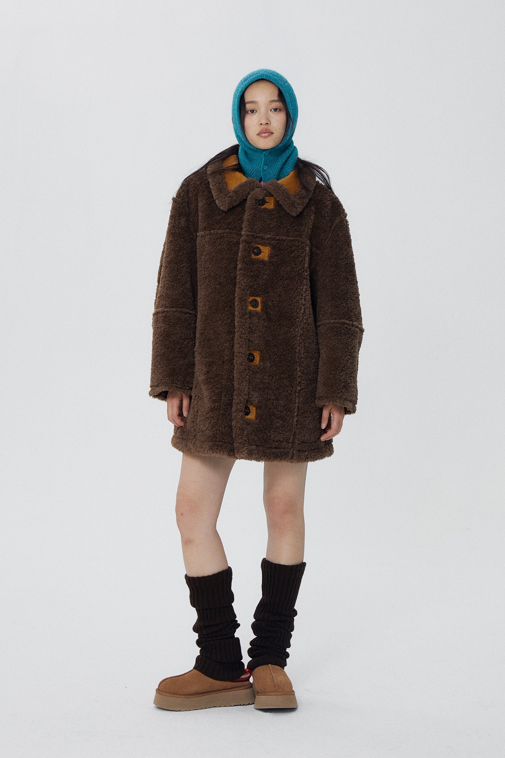 韓国ファッション SELCA-リバーシブルロングボアコート-2023aw-ou52-040