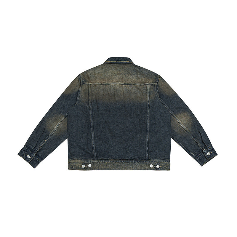 韓国ファッション SELCA-retro denim jacket-mselca2024ss-035-02