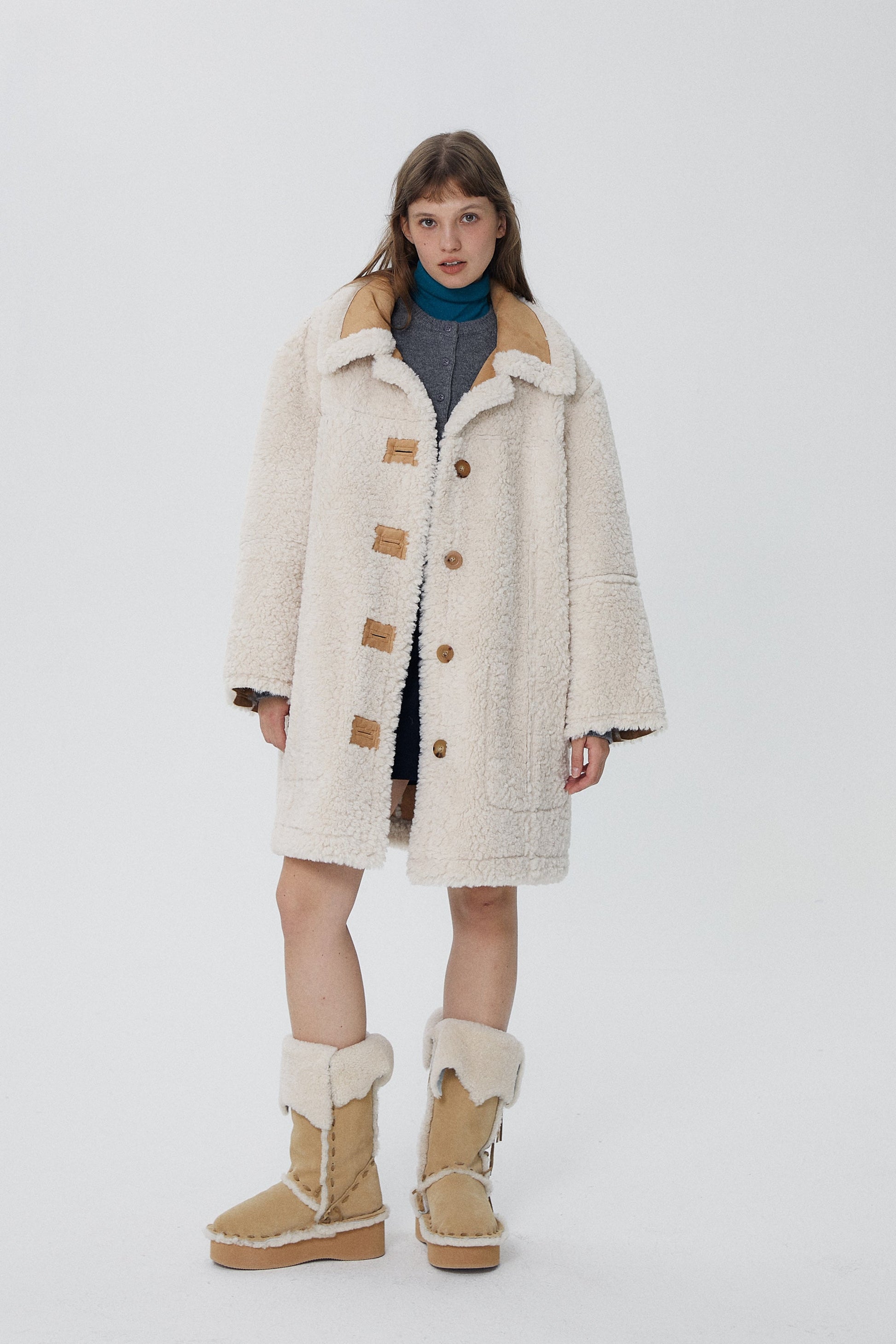 韓国ファッション SELCA-リバーシブルロングボアコート-2023aw-ou52-046