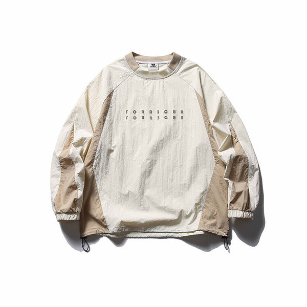 韓国ファッション SELCA-Long Sleeve Bicolor Shirt-mselca2024ss-004-01