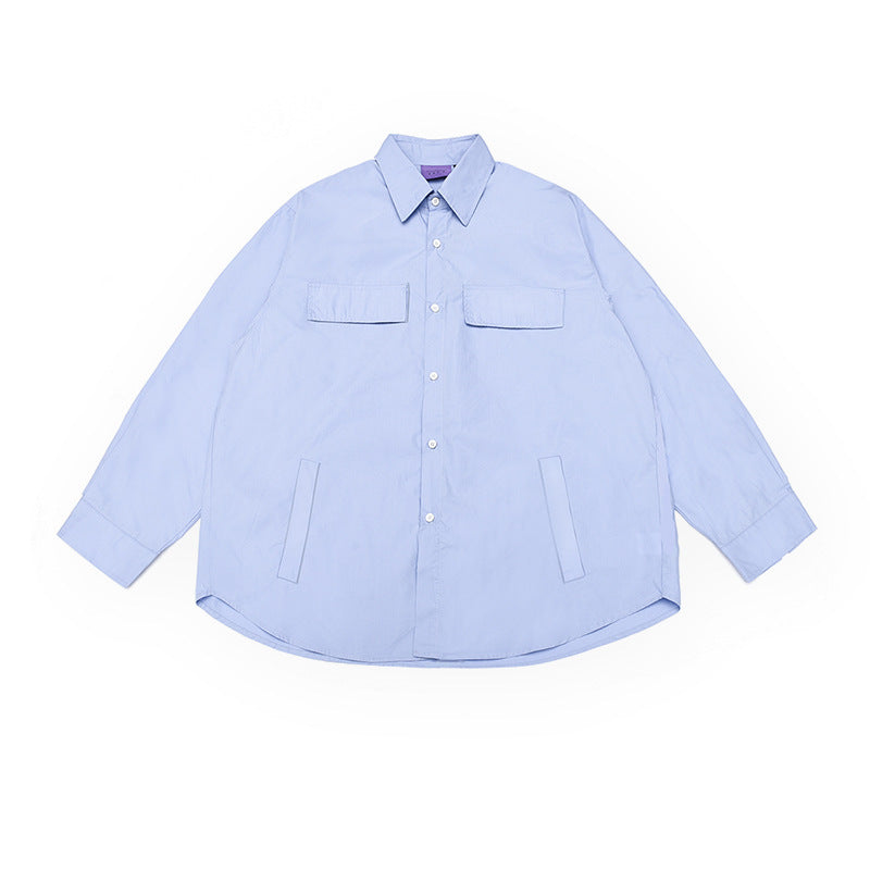 韓国ファッション SELCA-double pocket casual shirt-mselca2024ss-024-01