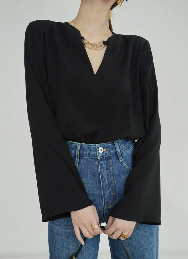 韓国ファッション SELCA-チェーントップ-2024ss-0055-01
