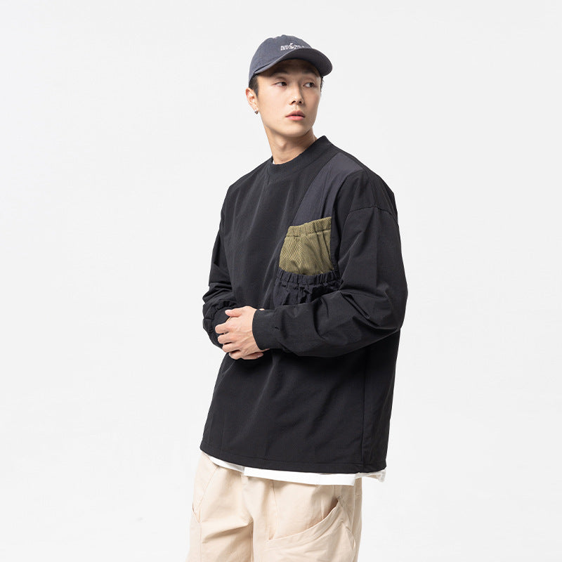 韓国ファッション SELCA-Patchwork Pullover-mselca2024ss-006-06