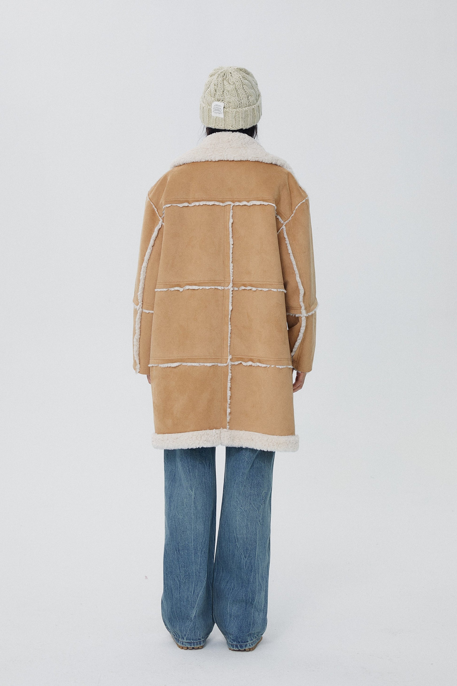 韓国ファッション SELCA-リバーシブルロングボアコート-2023aw-ou52-010