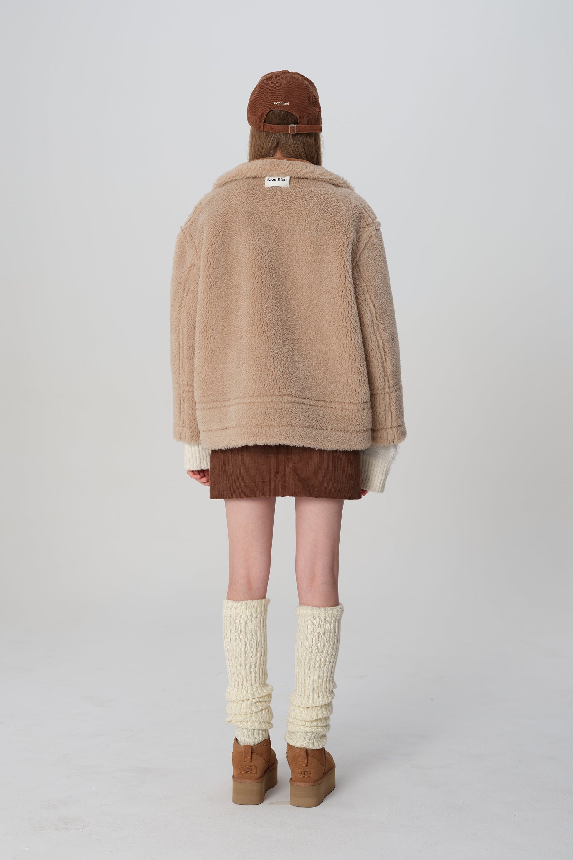 韓国ファッション SELCA-リバーシブル ボアコート-2023aw-ou49-015