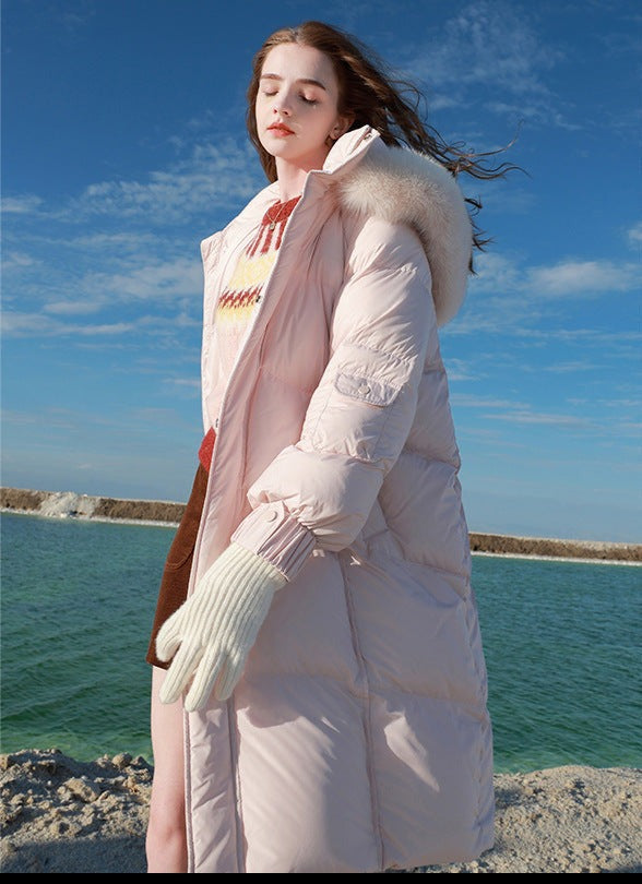 韓国ファッション SELCA-フォックスファーボリュームダウン-2023aw-tp52-01