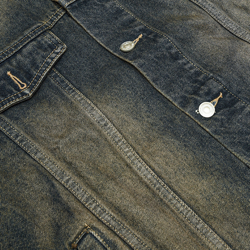 韓国ファッション SELCA-retro denim jacket-mselca2024ss-035-04