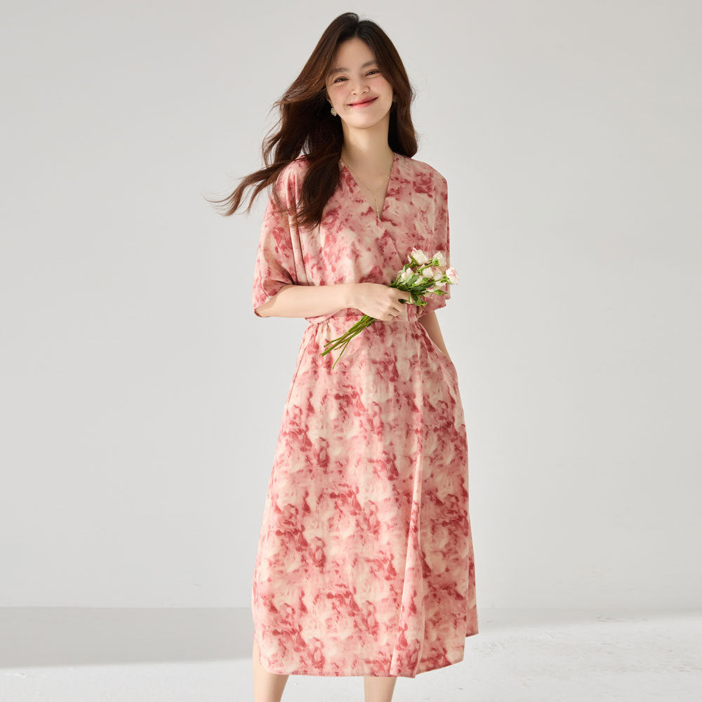 韓国ファッション SELCA-レッドスリットワンピース-2024ss-112-03