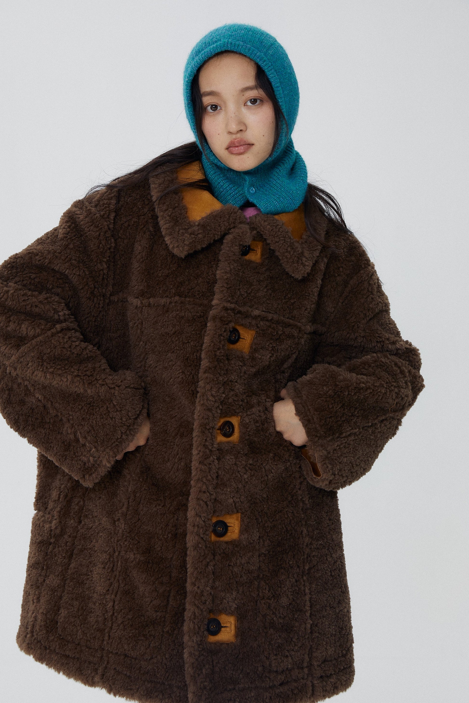 韓国ファッション SELCA-リバーシブルロングボアコート-2023aw-ou52-044