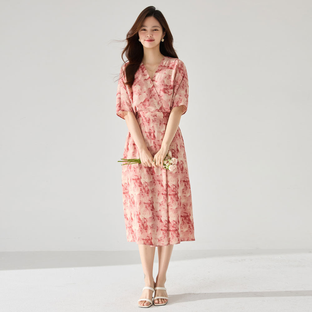 韓国ファッション SELCA-レッドスリットワンピース-2024ss-112-02