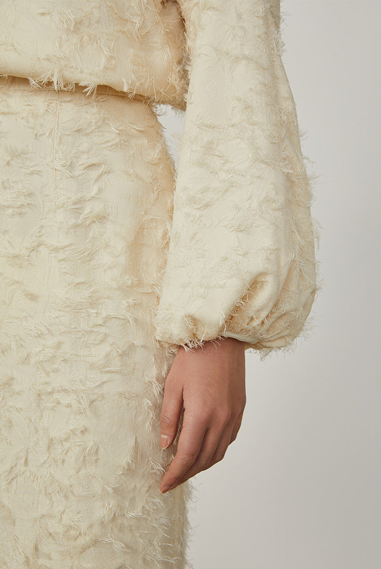 韓国ファッション SELCA-フェザーセットアップドレス-2024ss-0056-013