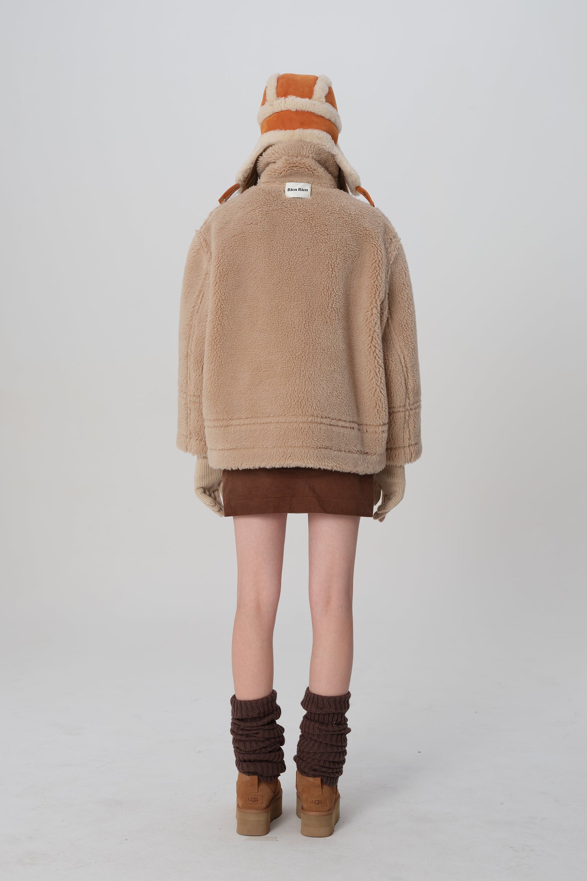 韓国ファッション SELCA-リバーシブル ボアコート-2023aw-ou49-031