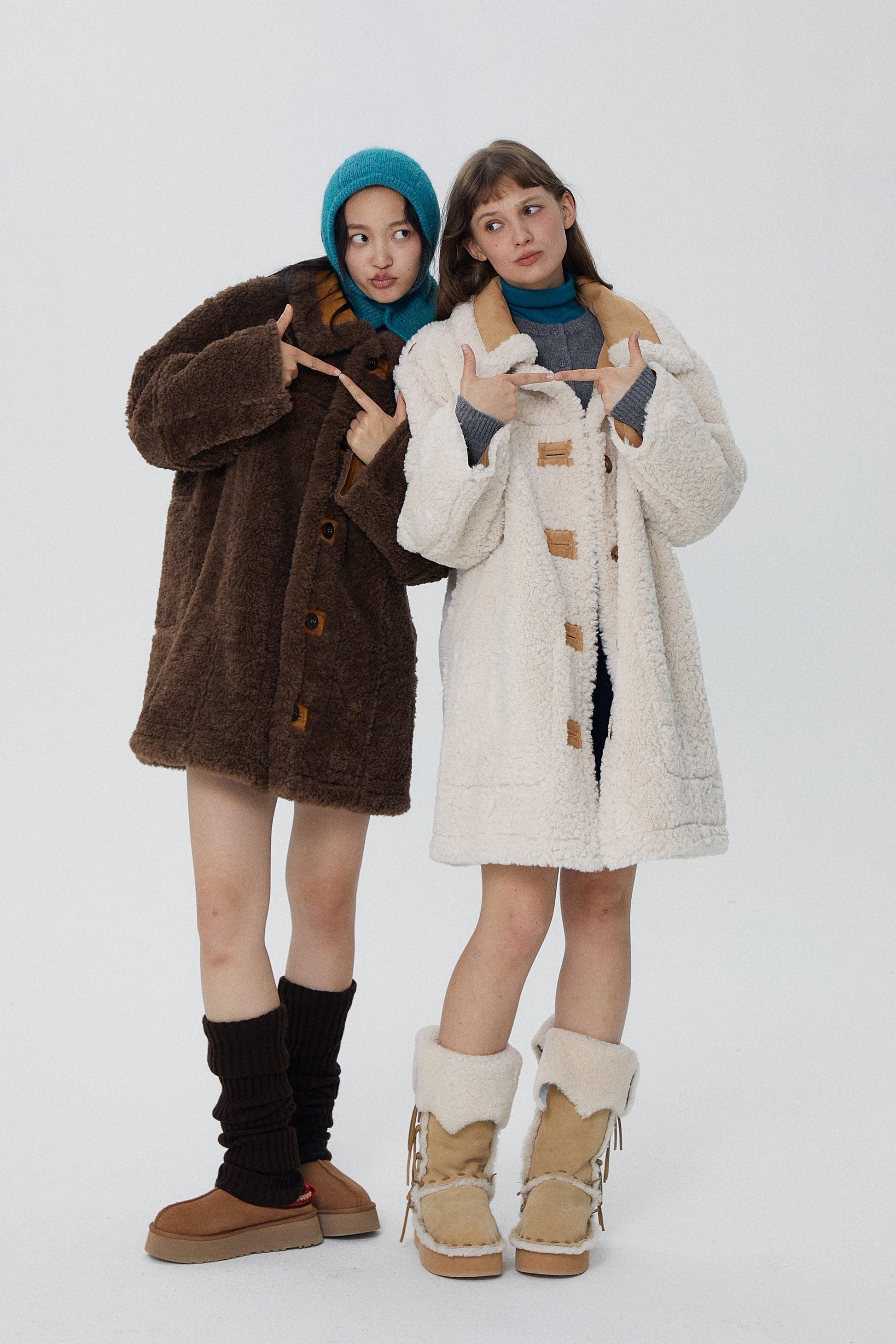 韓国ファッション SELCA-リバーシブルロングボアコート-2023aw-ou52-027