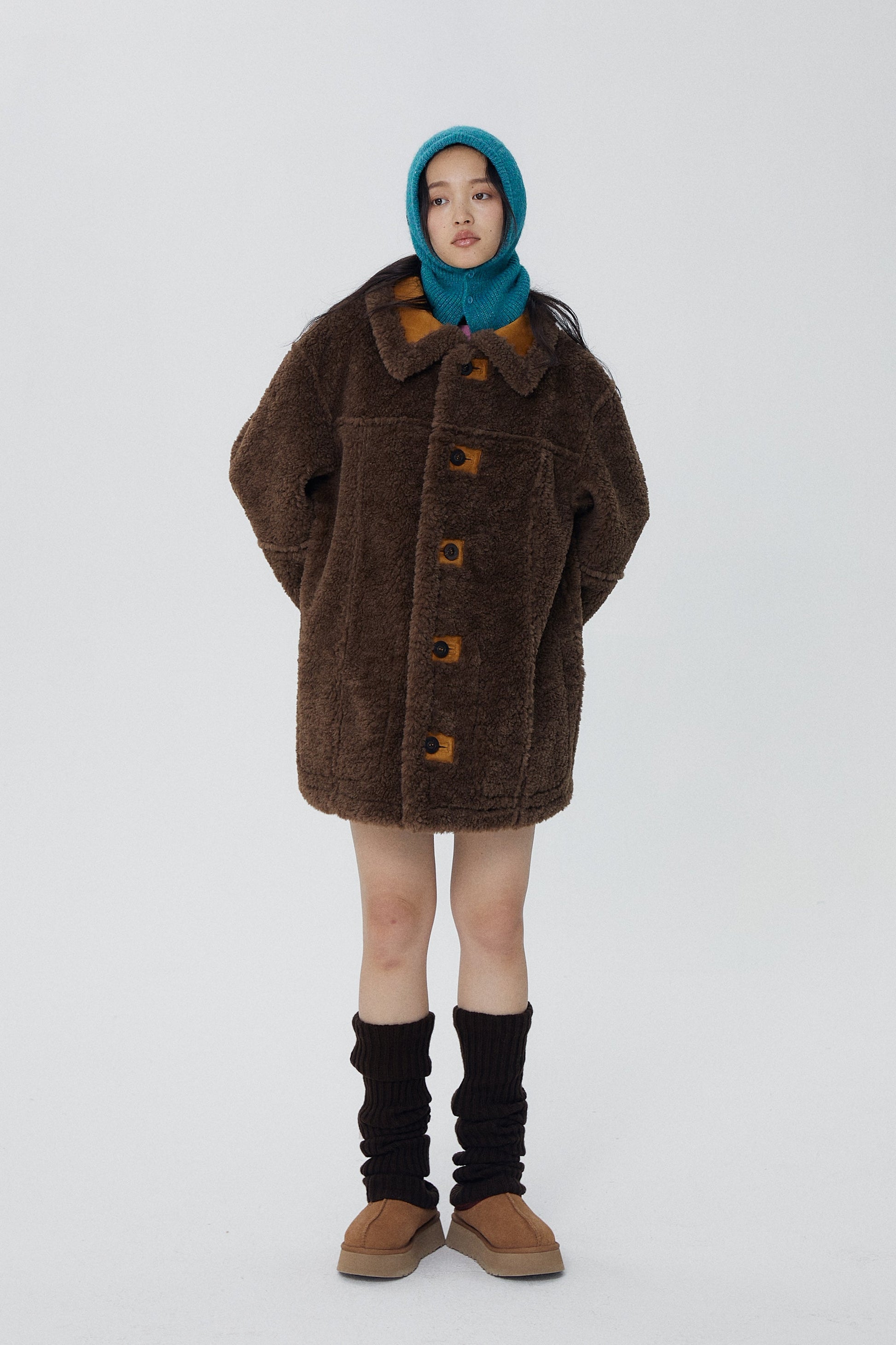 韓国ファッション SELCA-リバーシブルロングボアコート-2023aw-ou52-041