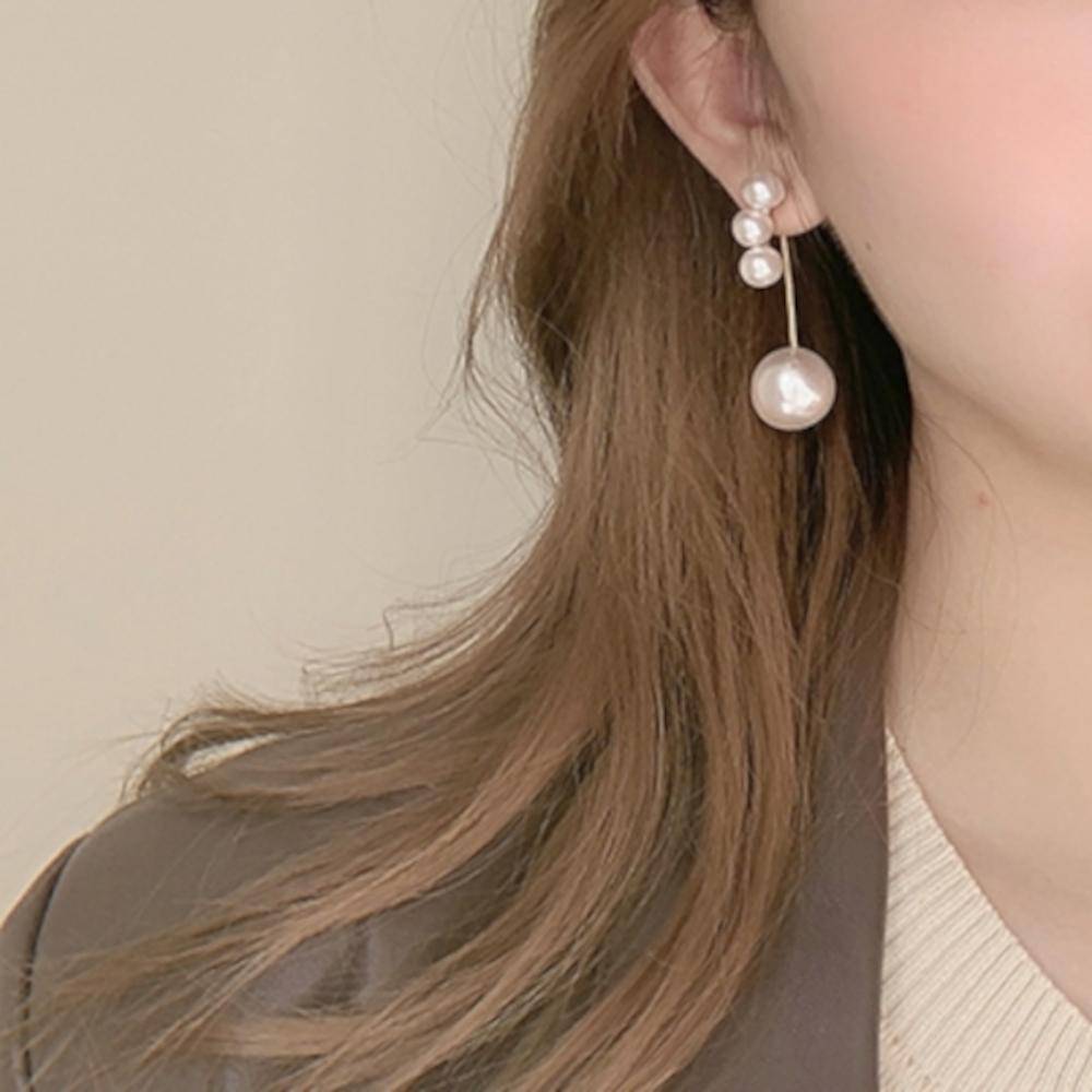 バックロングパールピアス | 韓国ファッション SELCA（セルカ