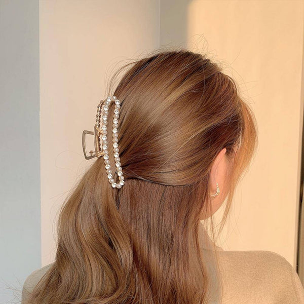 韓国ファッション SELCA-スクエアパールヘアクリップ-2023ss-ac49-01