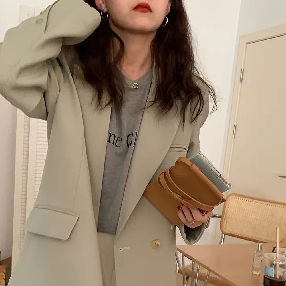 韓国ファッション SELCA-ダブルブレストブレザー-2023ss-ot24-010