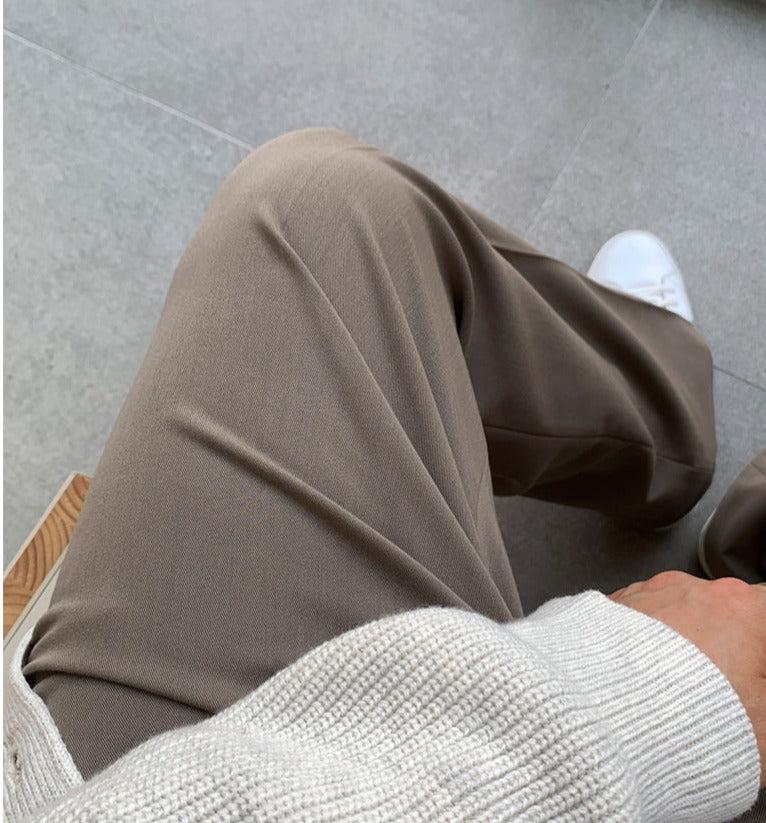 韓国ファッション SELCA-Wide-leg Drape Pants-mselca2023aw1009-03