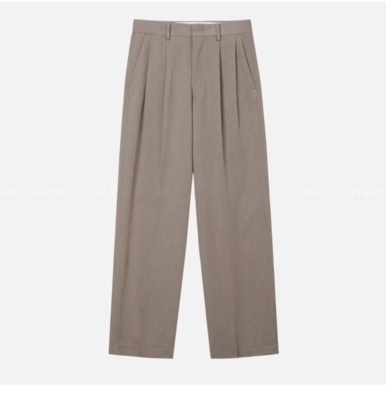 韓国ファッション SELCA-Wide-leg Drape Pants-mselca2023aw1009-07