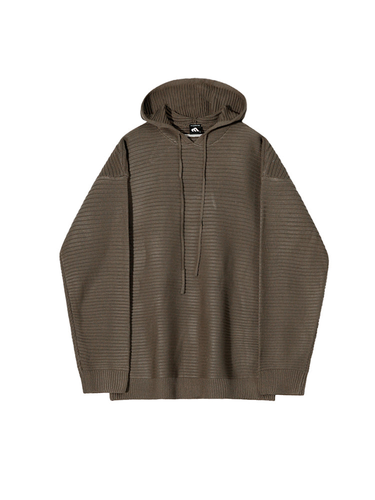韓国ファッション SELCA-Casual knit hoodie-mselca2023aw110-06