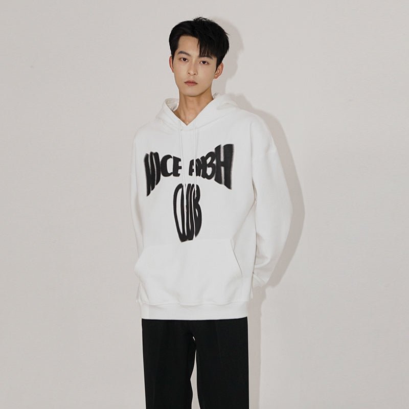 韓国ファッション SELCA-Casual print hoodie-mselca2023aw122-02