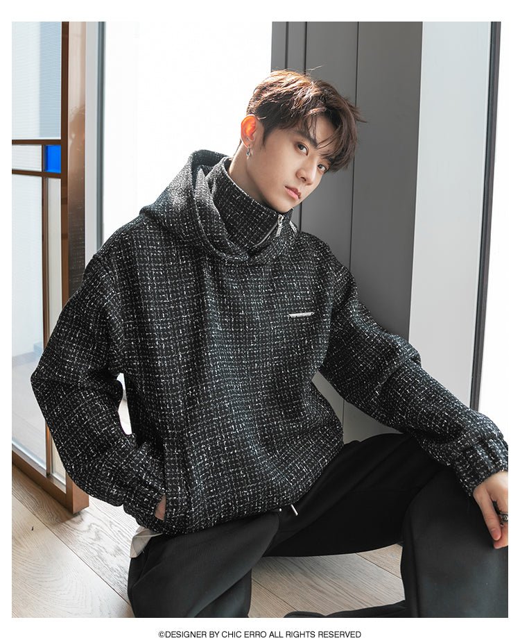 韓国ファッション SELCA-Fake Zipper Parker-mselca2023aw316-05