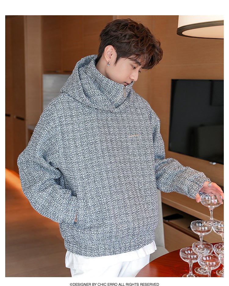 韓国ファッション SELCA-Fake Zipper Parker-mselca2023aw316-08