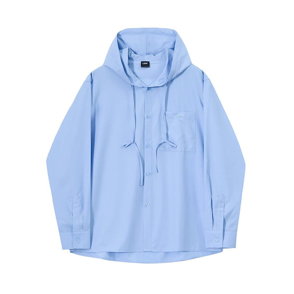 韓国ファッション SELCA-Hooded shirt-mselca2023aw405-01