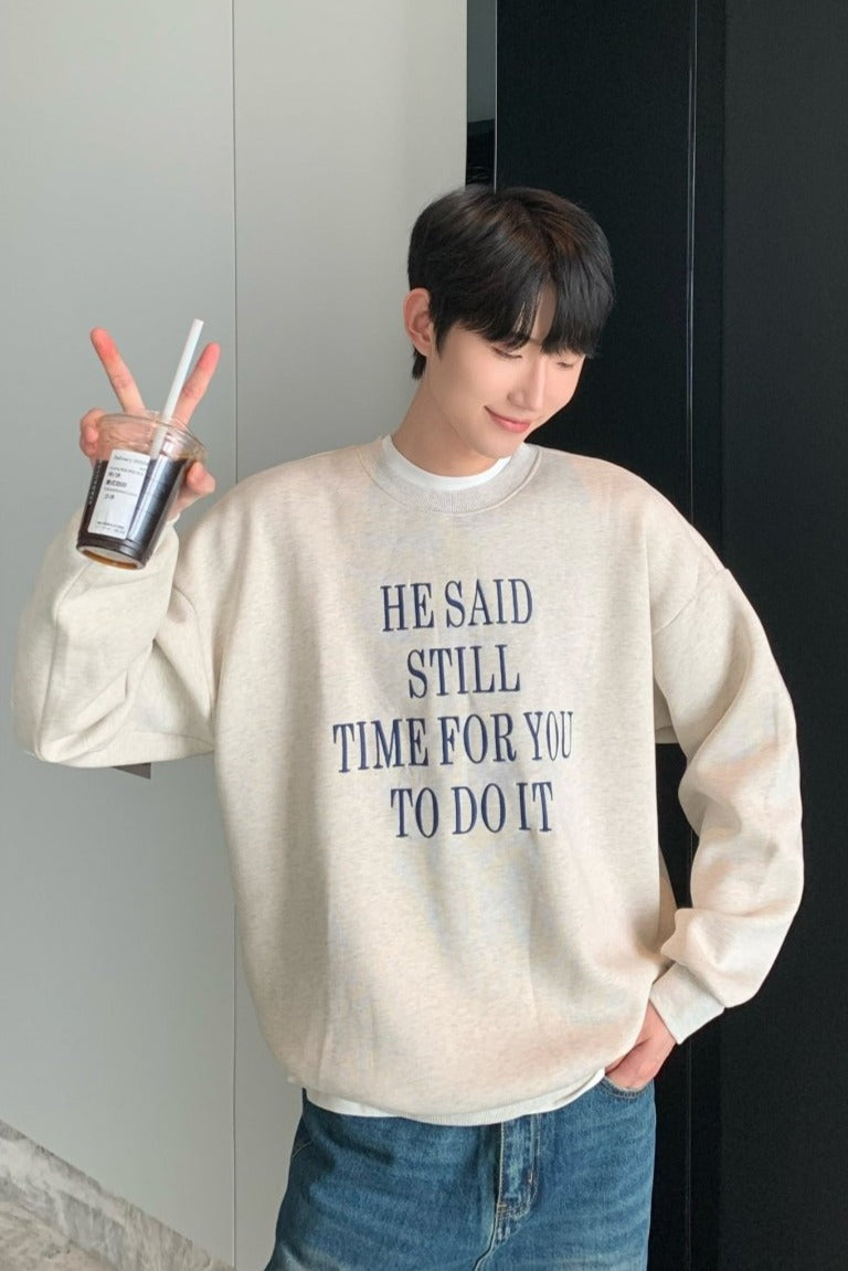 韓国ファッション SELCA-Letter embroidery sweat trainer-mselca2023aw448-02