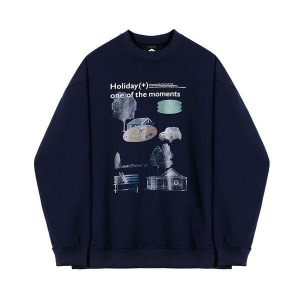 韓国ファッション SELCA-Retro Gar Dempling Sweat-mselca2023aw642-01