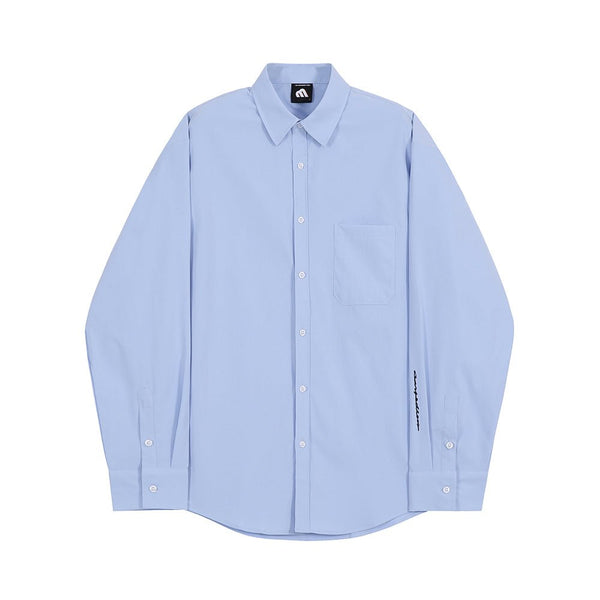 韓国ファッション SELCA-Simple long -sleeved shirt-mselca2023aw748-01