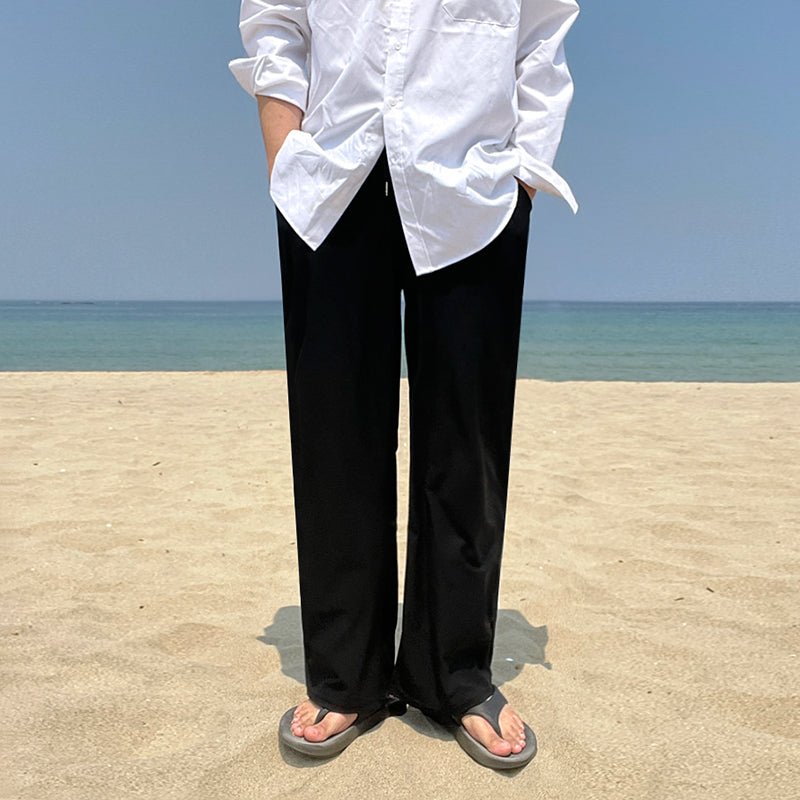韓国ファッション SELCA-Solid straight slacks-mselca2023aw775-04