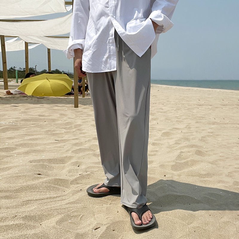韓国ファッション SELCA-Solid straight slacks-mselca2023aw775-02