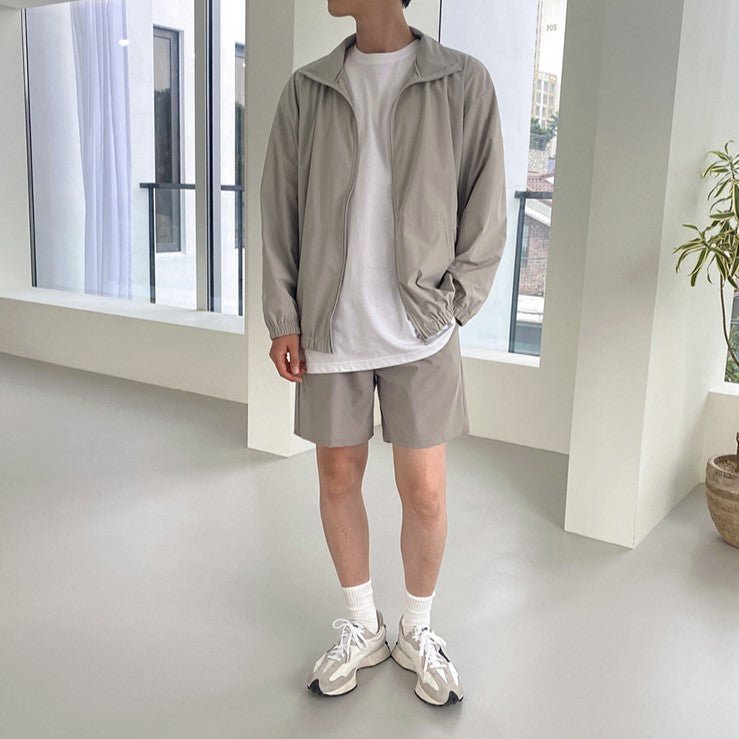 韓国ファッション SELCA-Sports Shorts Jacket Setup-mselca2023aw780-03
