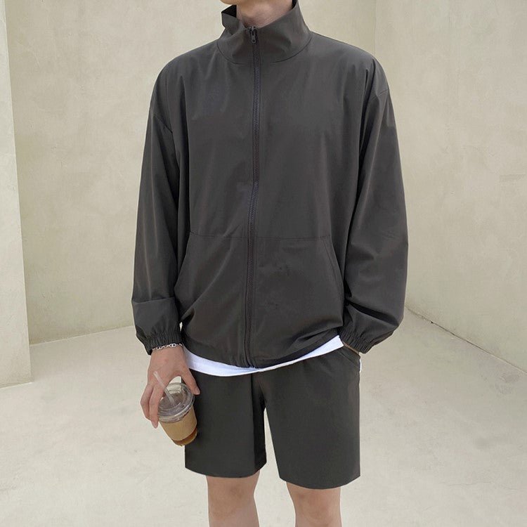 韓国ファッション SELCA-Sports Shorts Jacket Setup-mselca2023aw780-06