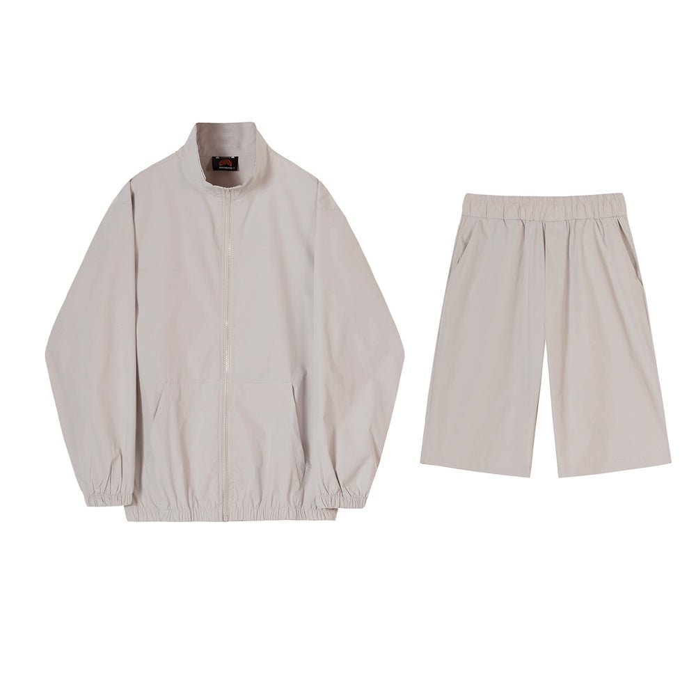韓国ファッション SELCA-Sports Shorts Jacket Setup-mselca2023aw780-01