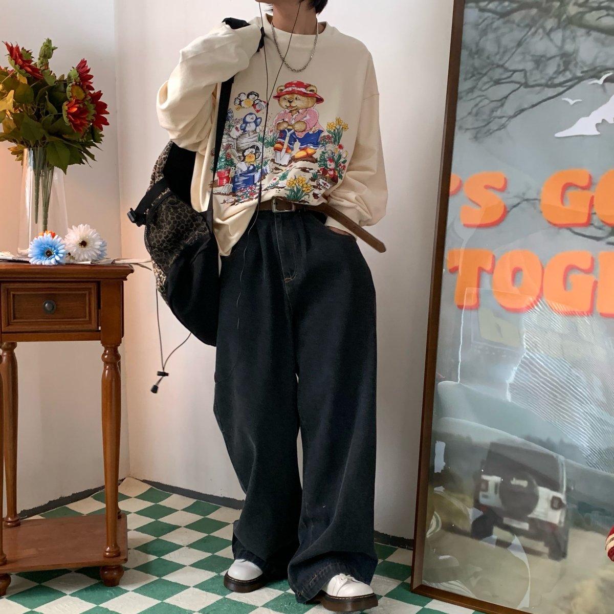 韓国ファッション SELCA-Straight denim-mselca2023aw833-02