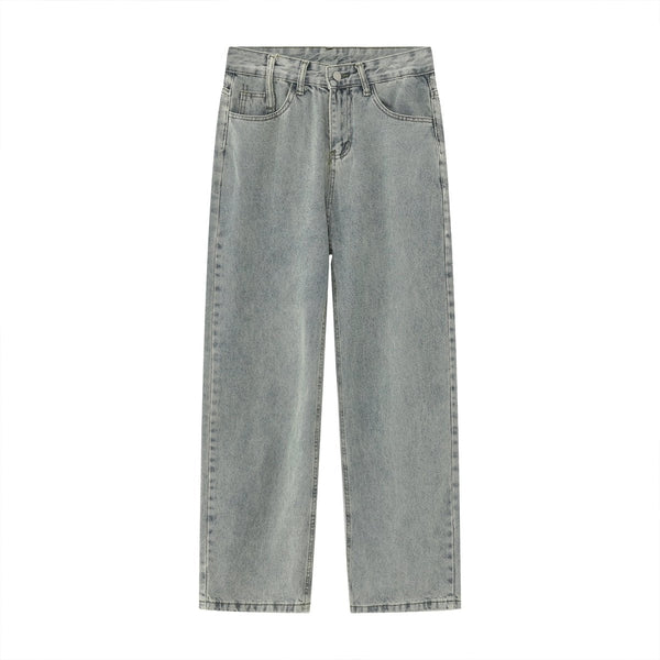 韓国ファッション SELCA-Straight loose denim pants-mselca2023aw848-01