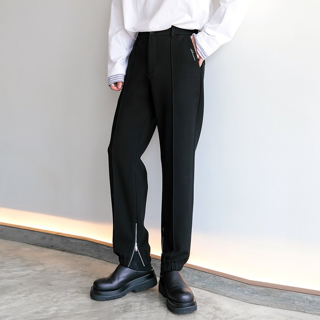 韓国ファッション SELCA-Straight rib pants-mselca2023aw852-04