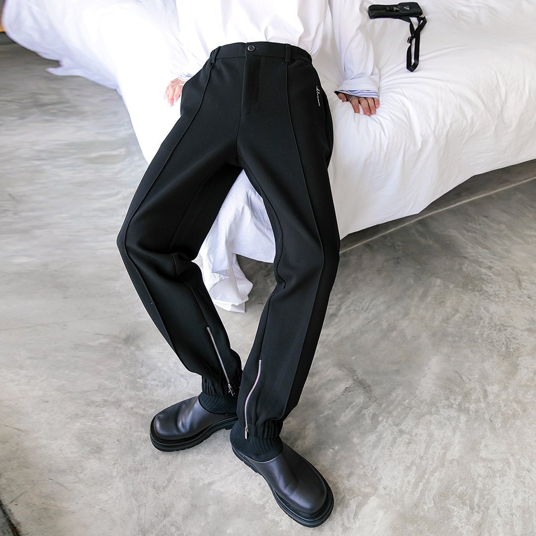 韓国ファッション SELCA-Straight rib pants-mselca2023aw852-05