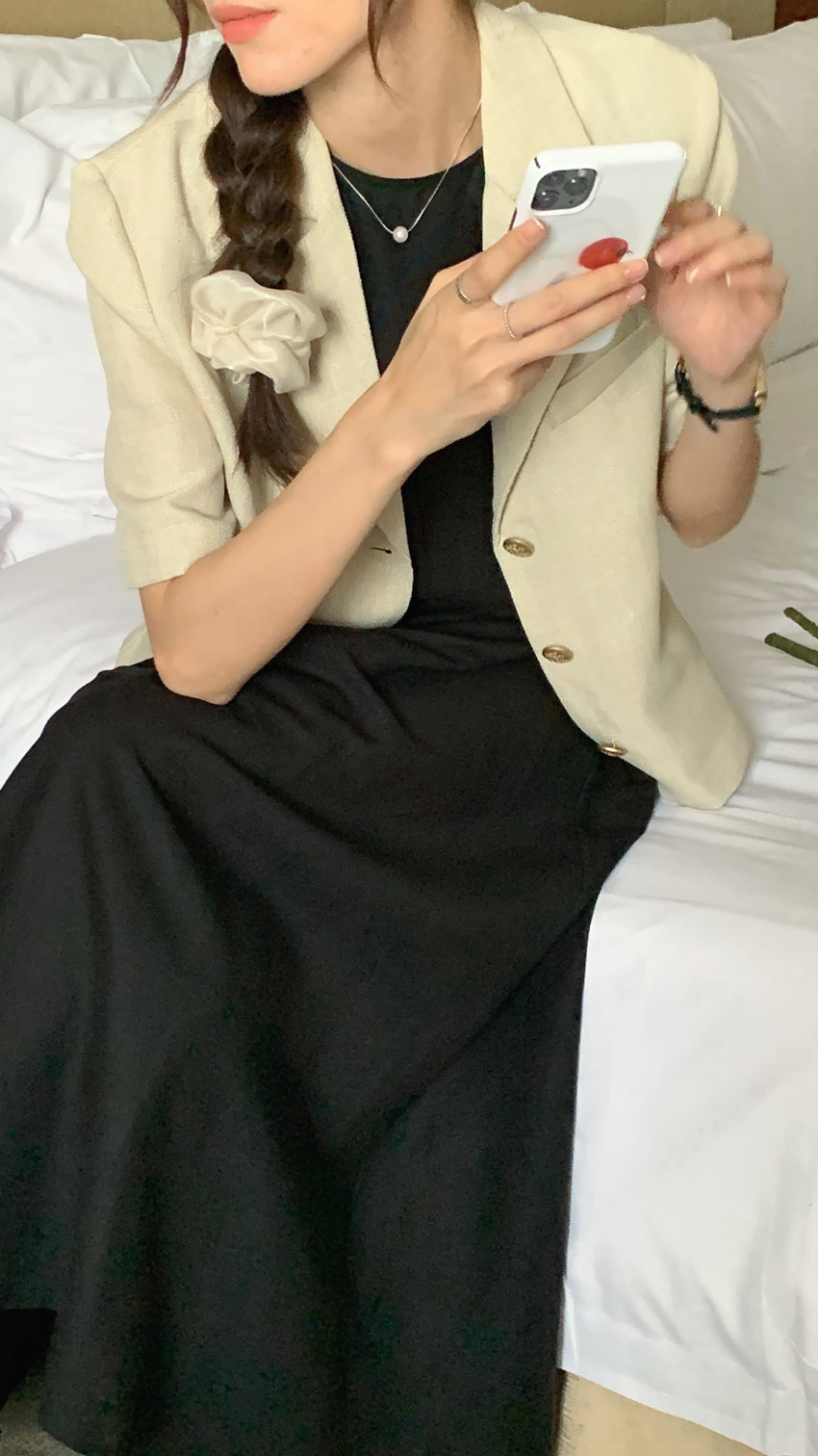 韓国ファッション SELCA-バックオープンワンピース-2023ss-op03-062