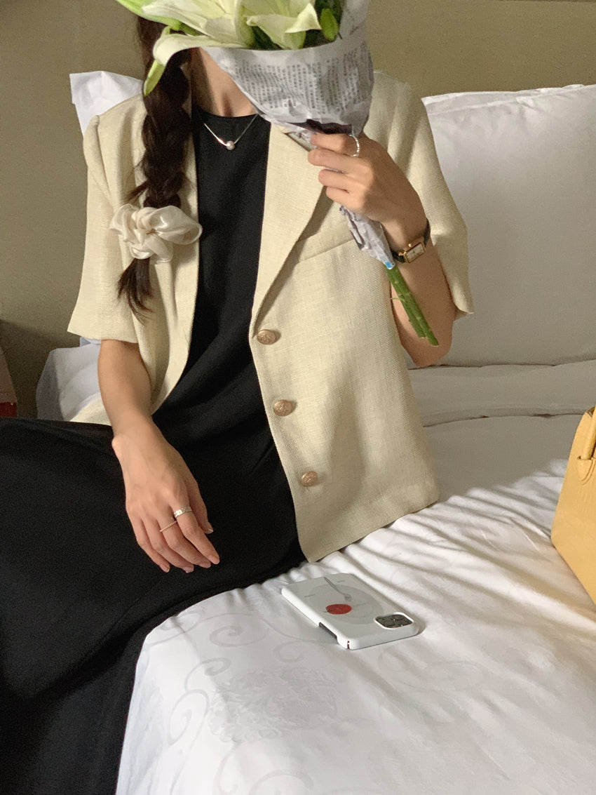 韓国ファッション SELCA-バックオープンワンピース-2023ss-op03-059